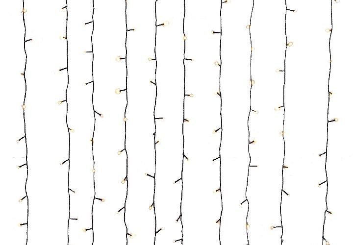 DiLED świetlna kurtyna - 200 LED, ciepła biel